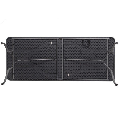 Cateringový stôl skladací 180x75 cm SPRINGOS RAUT GF0052 grafitový