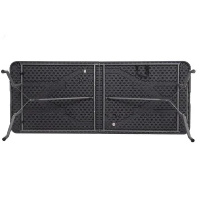 Cateringový stôl skladací 180x75 cm SPRINGOS RAUT GF0052 grafitový