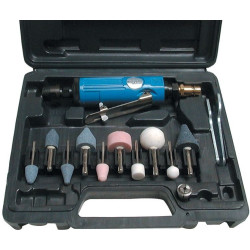 Güde Pneumatická priama brúska, 15dielna sada