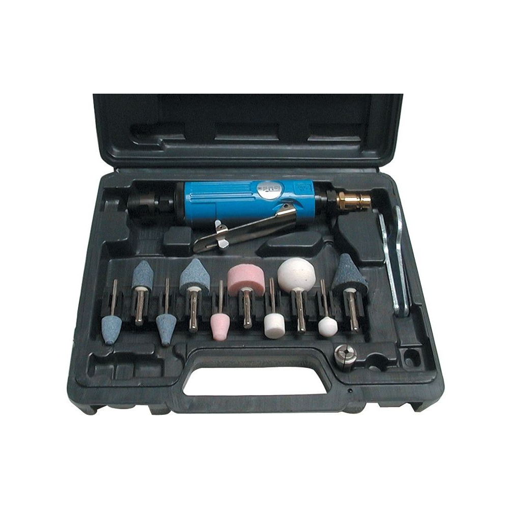 Güde Pneumatická priama brúska, 15dielna sada