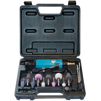 Güde Pneumatická priama brúska, 15dielna sada