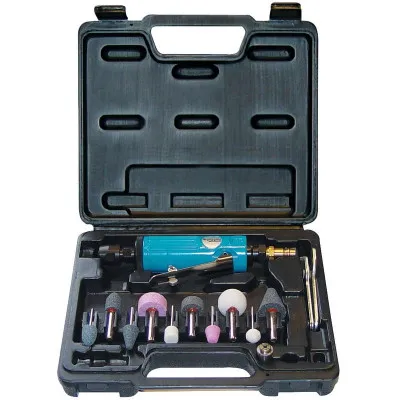 Güde Pneumatická priama brúska, 15dielna sada