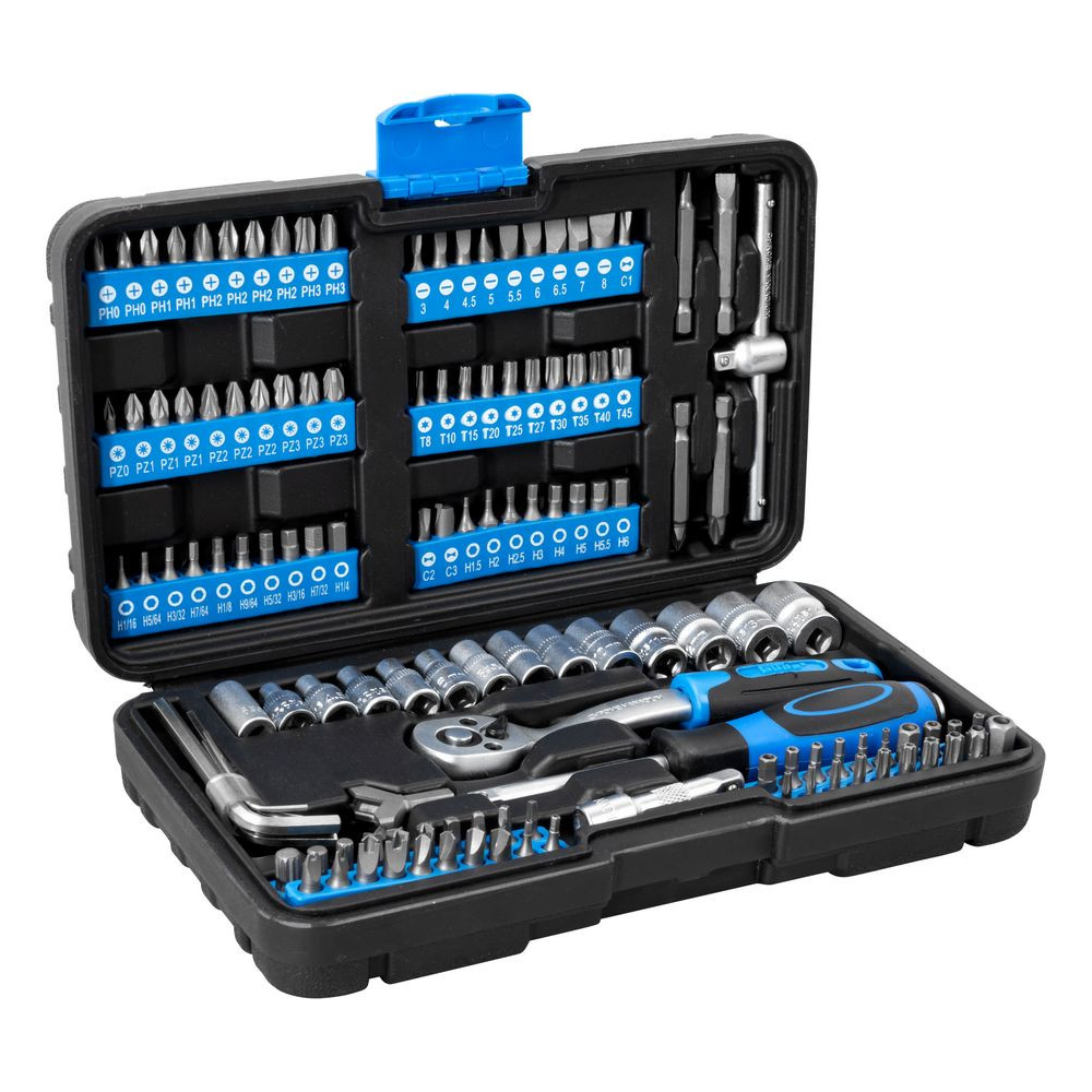 Güde Nástrčkové kľúče a bity s račňou v kufríku GSB 130