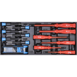 Güde Izolované skrutkovače, viaczubé kľúče, skrutkovače na jemnú mechaniku GI 1/3, 20dielna sada