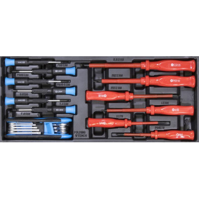 Güde Izolované skrutkovače, viaczubé kľúče, skrutkovače na jemnú mechaniku GI 1/3, 20dielna sada