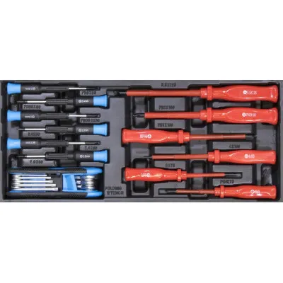 Güde Izolované skrutkovače, viaczubé kľúče, skrutkovače na jemnú mechaniku GI 1/3, 20dielna sada