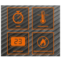 Güde Keramický teplovzdušný ohrievač GKH 1200 DT