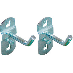 Güde Držiak na náradie šikmý háčik 50 mm do perforovanej steny, 2 ks