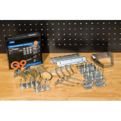 Güde Držiaky na náradie do perforovanej steny, 28dielna sada