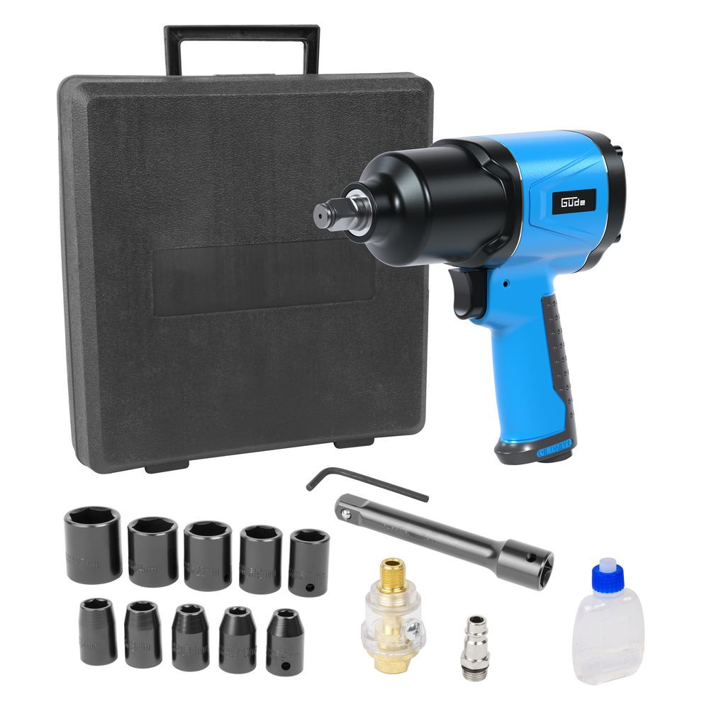 Güde Pneumatický rázový uťahovač 6 bar 1/4&quot s príslušenstvom