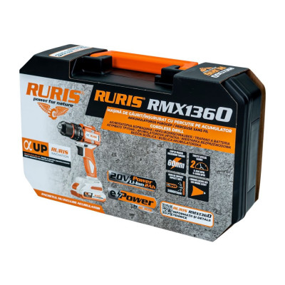 Ruris Aku vŕtací skrutkovač s príklepom RMX1360