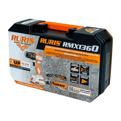 Ruris Aku vŕtací skrutkovač s príklepom RMX1360