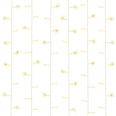 LED svetelný záves - 2x2m, 200LED, 8 funkcií, ovládač, pamäť, IP20, teplá biela