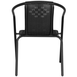 Záhradné ratanové kreslo SPRINGOS BISTRO GF1011 čierne