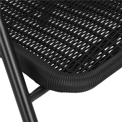 Záhradné ratanové kreslo SPRINGOS BISTRO GF1011 čierne