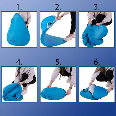 Plážový stan 125x160 cm SPRINGOS PT035 modrý