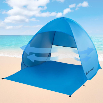 Plážový stan 125x160 cm SPRINGOS PT035 modrý