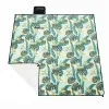 Pikniková deka 200x200 SPRINGOS PM052 zelená s listami