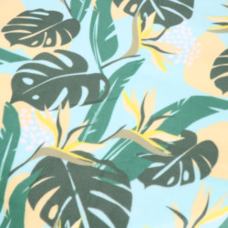 Pikniková deka 200x200 SPRINGOS PM052 zelená s listami