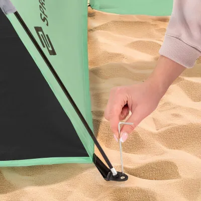 Plážový stan 210x120 cm SPRINGOS PT034 zelený