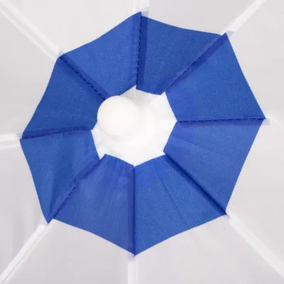 Záhradný slnečník 160 cm SPRINGOS VIVA BU0008 modro-biely