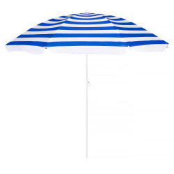 Záhradný slnečník 160 cm SPRINGOS VIVA BU0008 modro-biely