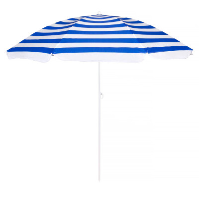 Záhradný slnečník 160 cm SPRINGOS VIVA BU0008 modro-biely