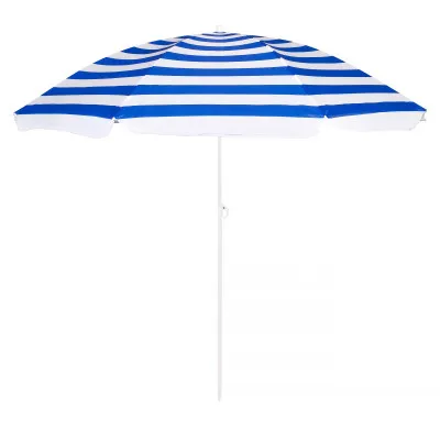 Záhradný slnečník 160 cm SPRINGOS VIVA BU0008 modro-biely