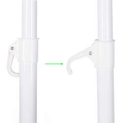 Záhradný slnečník 145 cm SPRINGOS CLASSIC BU0024 svetlo béžový