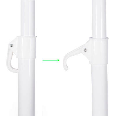 Záhradný slnečník 145 cm SPRINGOS CLASSIC BU0024 svetlo béžový