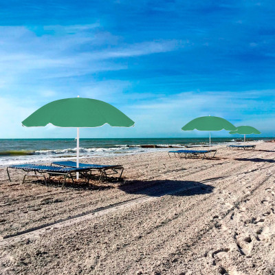 Záhradný slnečník 140 cm SPRINGOS VIVA BU0025 zelený