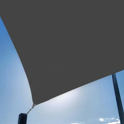 Tieniaca slnečná plachta 4x4 m SPRINGOS SN0054 tmavo šedá