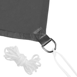 Tieniaca slnečná plachta 4x4 m SPRINGOS SN0054 tmavo šedá