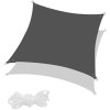 Tieniaca slnečná plachta 3x3 m SPRINGOS SN0054 tmavo šedá