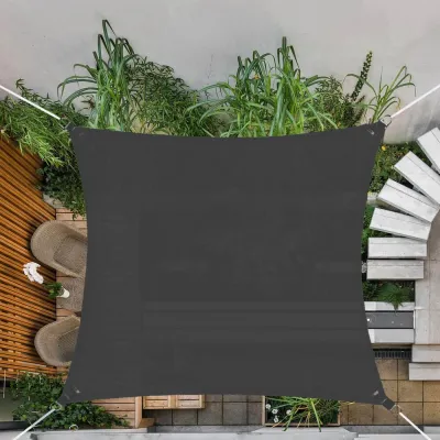 Tieniaca slnečná plachta 3x3 m SPRINGOS SN0054 tmavo šedá