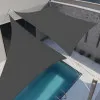 Tieniaca slnečná plachta 5x5 m SPRINGOS SN0052 tmavo šedá