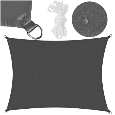 Tieniaca slnečná plachta 4x3 m SPRINGOS SN0058 tmavo šedá