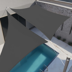 Tieniaca slnečná plachta 4x3 m SPRINGOS SN0058 tmavo šedá