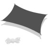Tieniaca slnečná plachta 4x2 m SPRINGOS SN0059 tmavo šedá