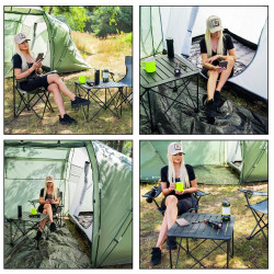 Turistický stan pre 4 osoby SPRINGOS MONTEVERA zelený