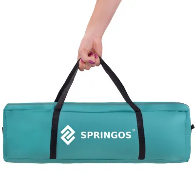 Turistický stan pre 3 osoby SPRINGOS ELYSE šedo-modrý