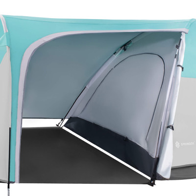 Turistický stan pre 3 osoby SPRINGOS ELYSE šedo-modrý