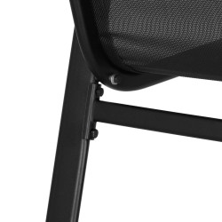 Set záhradného nábytku SPRINGOS VALENTE GF0106 čierny