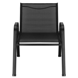 Set záhradného nábytku SPRINGOS VALENTE GF0106 čierny