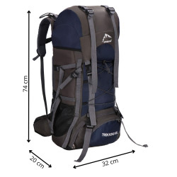 Trekový plecniak 90l SPRINGOS SUMMIT CS0130 sivý