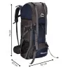 Trekový plecniak 90l SPRINGOS SUMMIT CS0130 sivý
