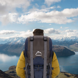 Trekový plecniak 90l SPRINGOS SUMMIT CS0130 sivý