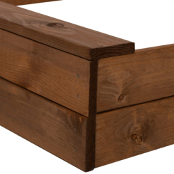 Detské pieskovisko so strieškou 120x120 cm SPRINGOS + podložka