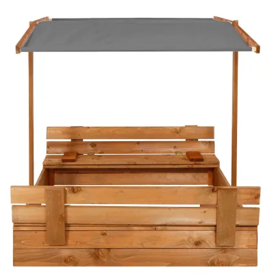 Detské pieskovisko so strieškou 120x120 cm SPRINGOS + podložka