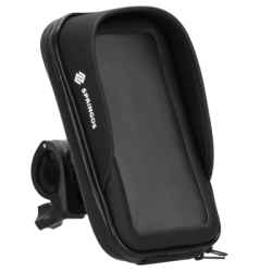 Taška na riadidlá bicykla s puzdrom na telefón SPRINGOS BA0093 čierna